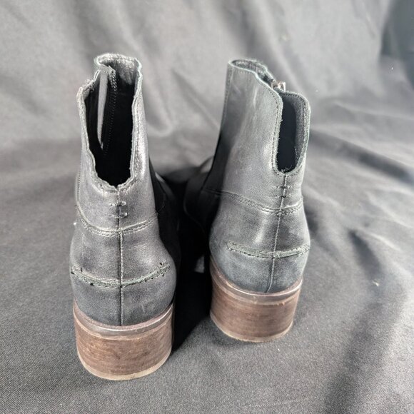 Lucky Brand Woman's Leather Ankle Boots Gray Size 9m Lightly Worn - Picture 5 of 5
